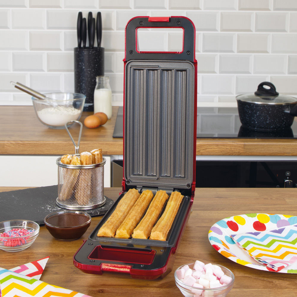 Global Gizmos Red 31cm Churros Maker with Piping Bag Image 2
