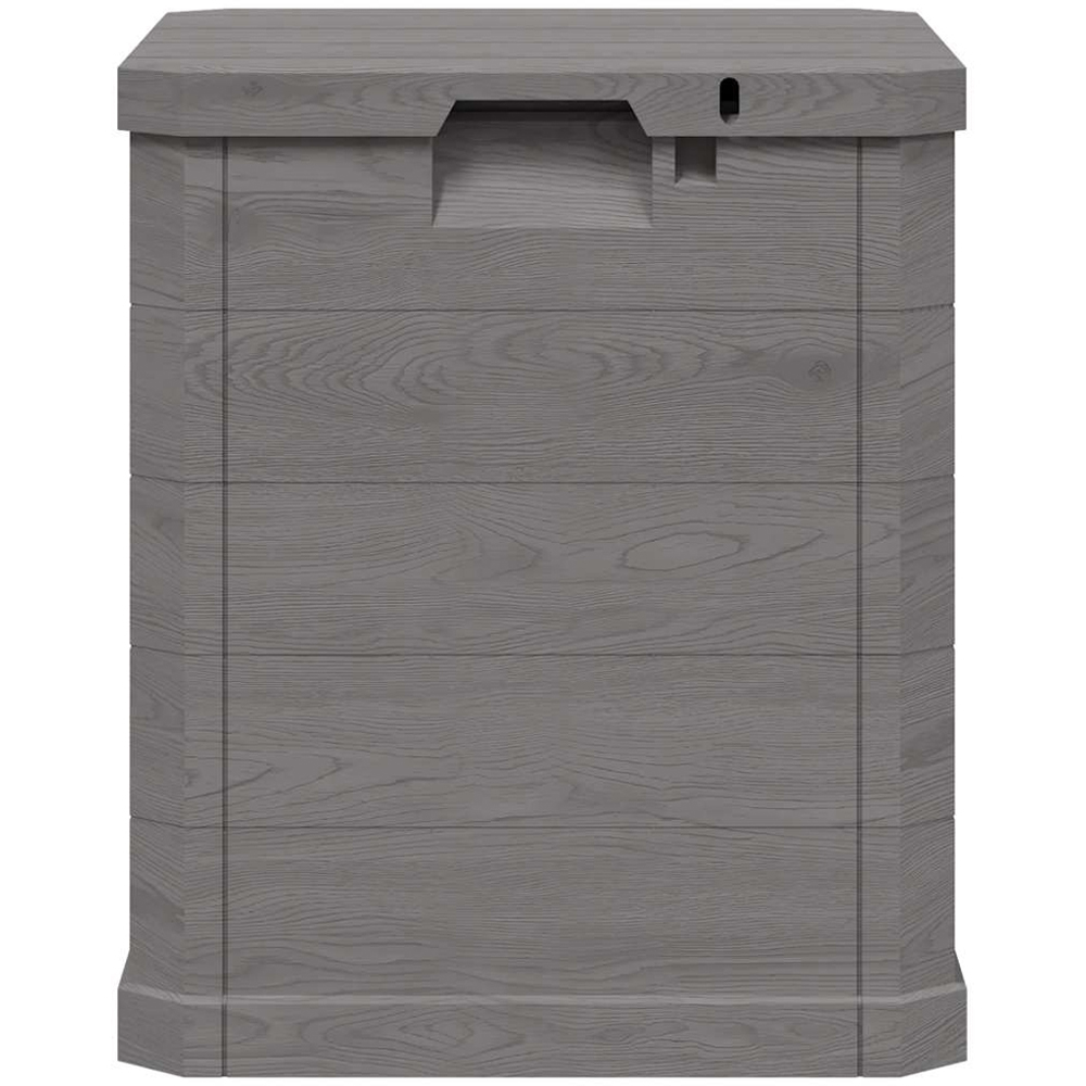 vidaXL 90L Brown Plastic Garden Storage Box Image 3