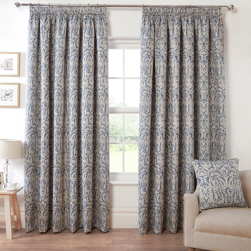 Elmsley Taped Curtain Navy - Navy / 168cm / 183cm Image 6