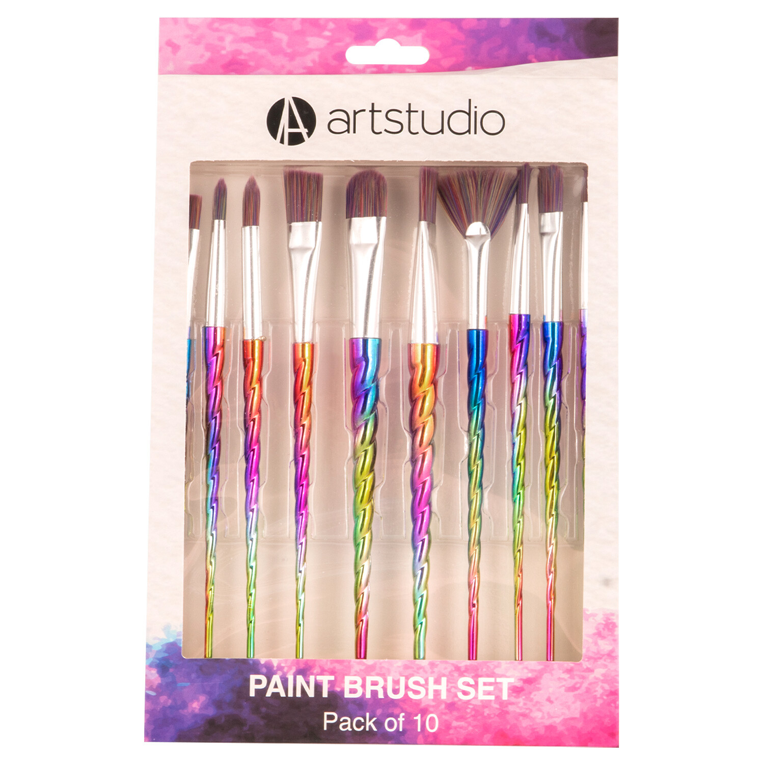 Art Studio Pack of 10 Paint Brush Set Image
