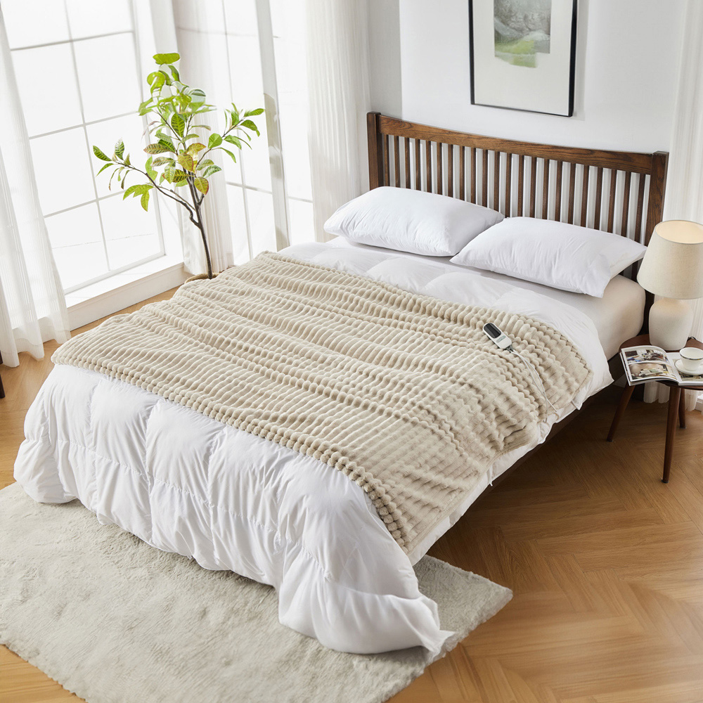 Neo Natural Electric Heated Blanket with 10 Settings Image 4