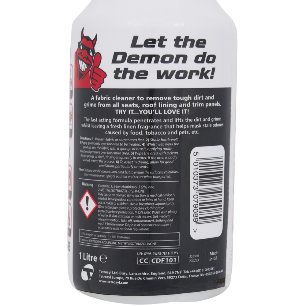 CarPlan Demon Fabric Upholstery Shampoo Image 3