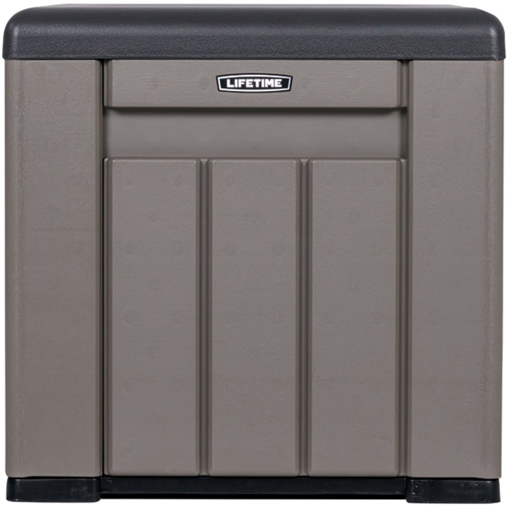 Lifetime Products Grey Outdoor Storage Cube Image 3