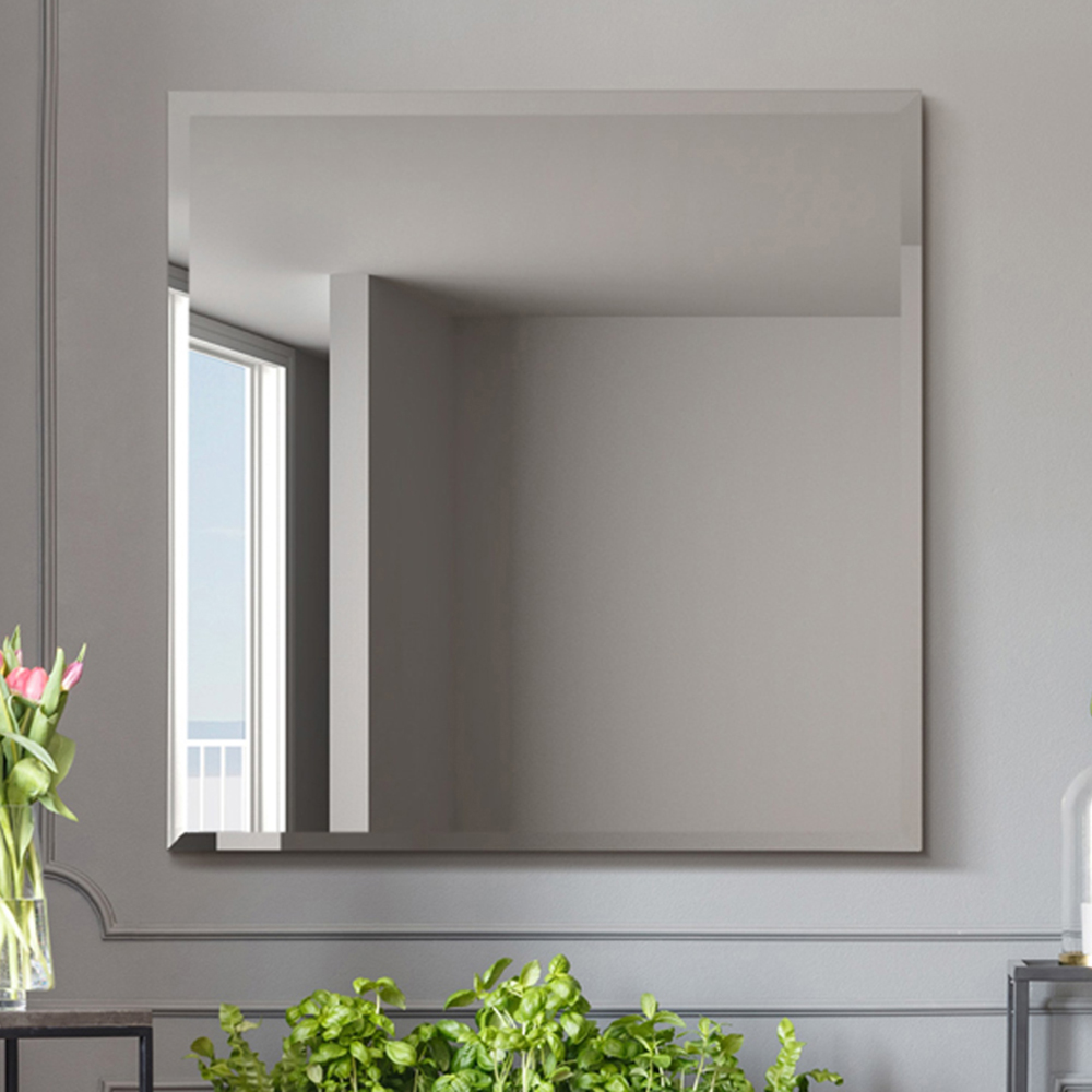 MirrorOutlet The Moderni Bevelled Wall Mirror 90 x 90cm Image 2