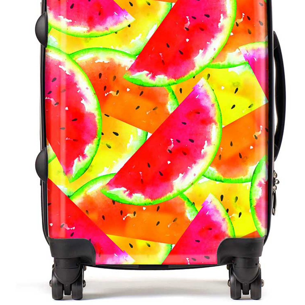 Warren Reed Designer Cabin Melon Print Suitcase Image 2