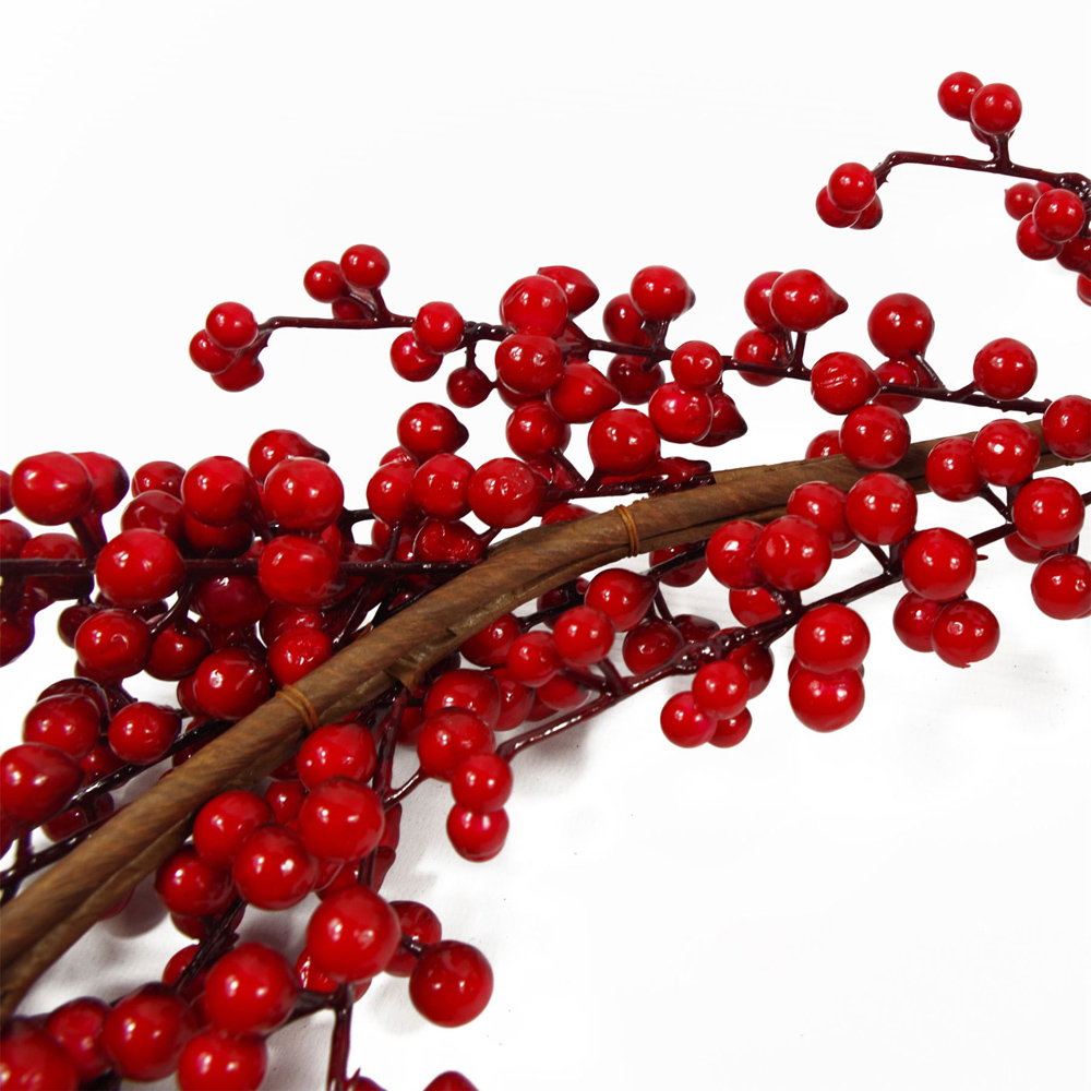 Leaf Luxury Christmas Red Berry Floristry Garland 150cm Image 3