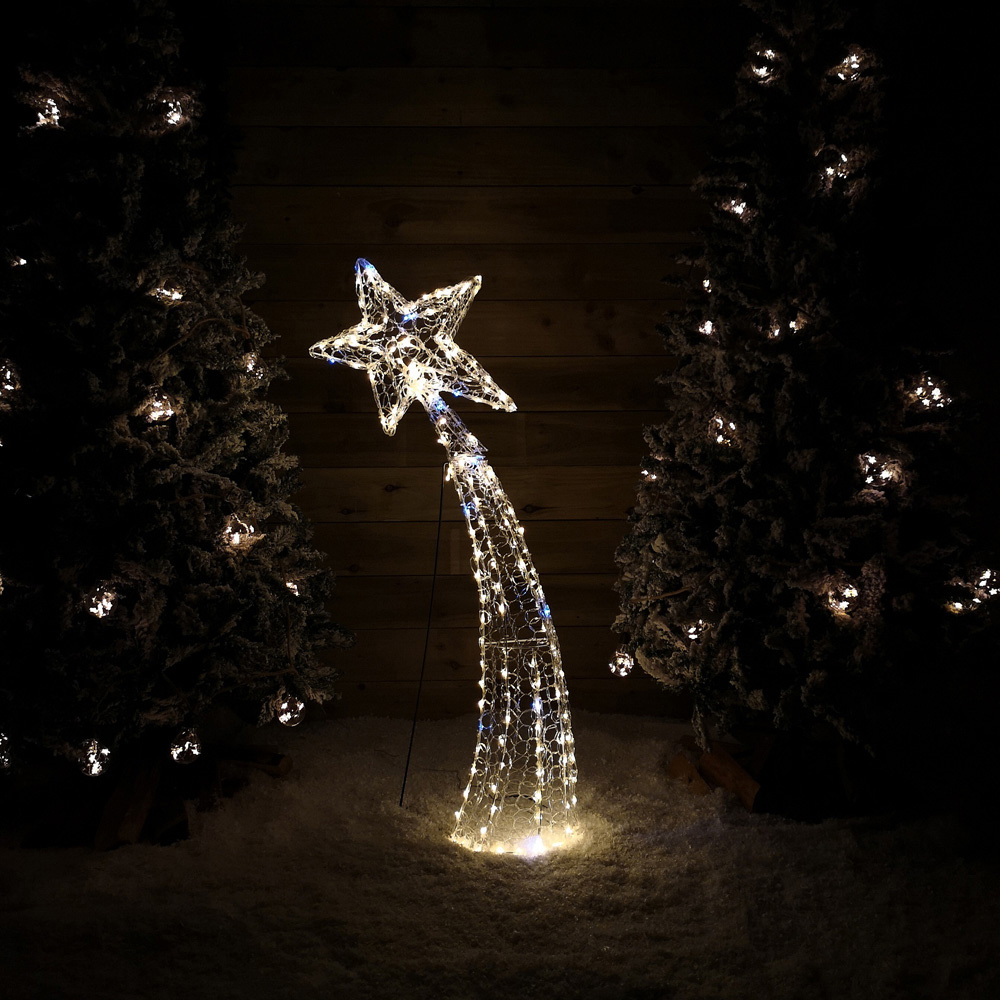 Samuel Alexander Soft Acrylic 2D Shooting Star LED Christmas Decoration 120cm Image 6