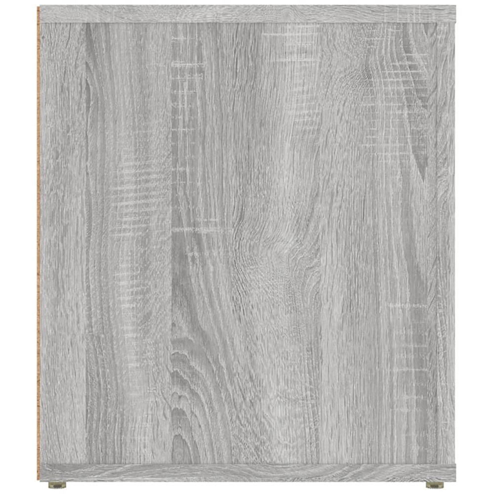 vidaXL 2 Drawer 2 Shelf Grey TV Cabinet Image 7
