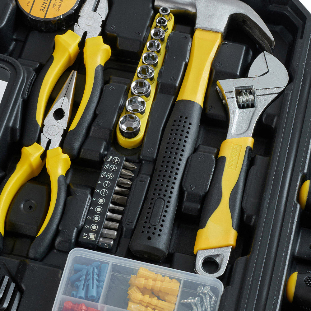 Living and Home 88 Piece Black Multi-Purpose Home Repair Tool Kit Image 4