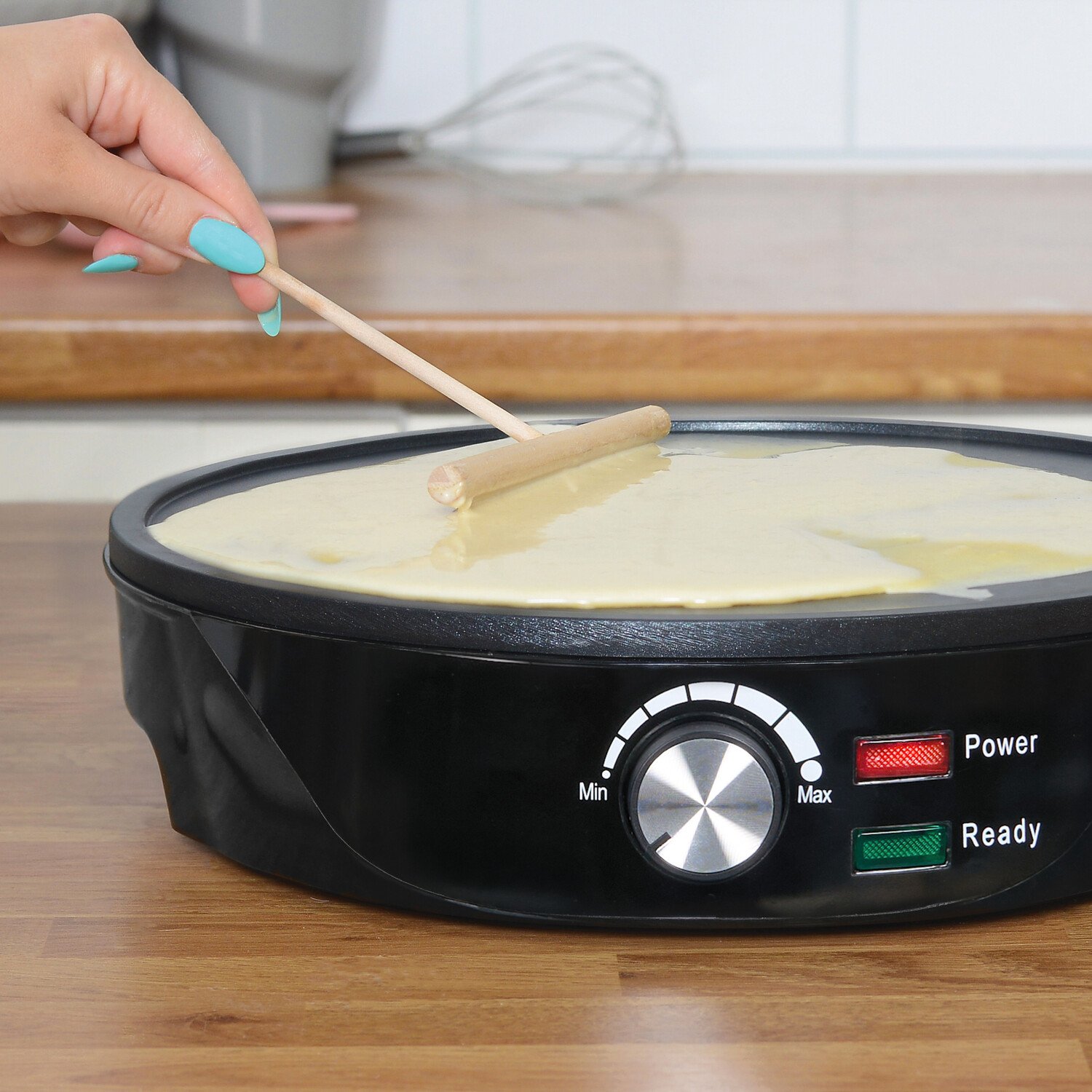Non-Stick Crepe Maker Black Image 2