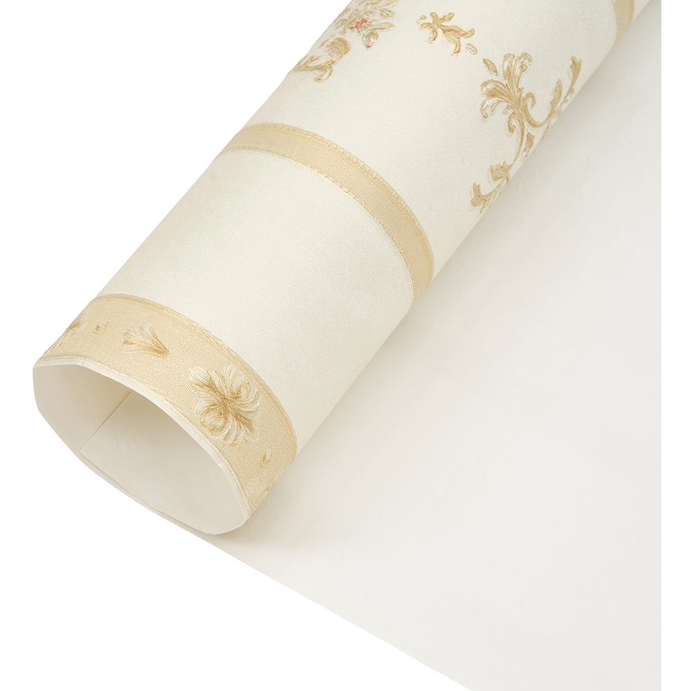 Living and Home Floral Pattern Rectangle 3D Embossed Yellow Non-Pasted Wallpaper Image 4