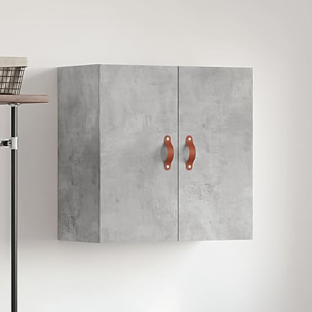 vidaXL 2 Door Concrete Grey Wall Cabinet Image 1