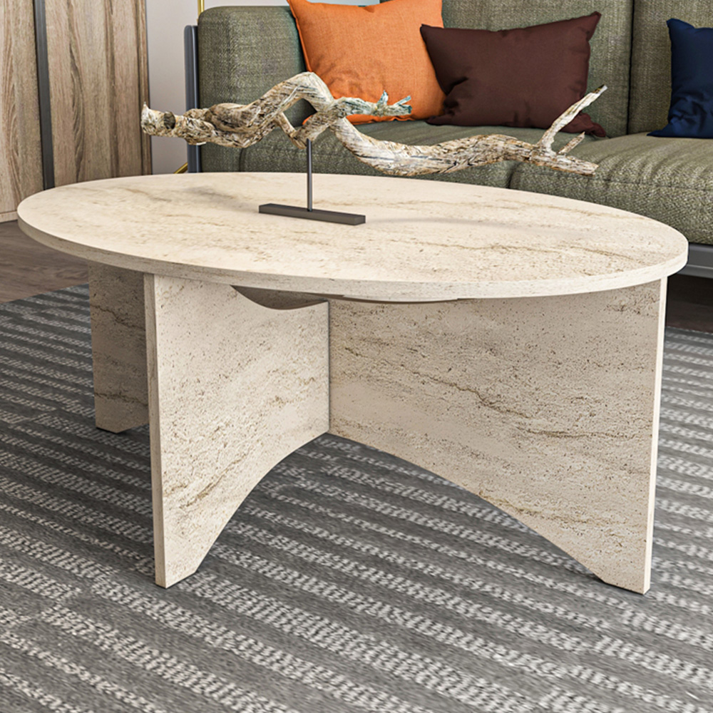 Decorotika Solo Travertine Coffee Table Image 1