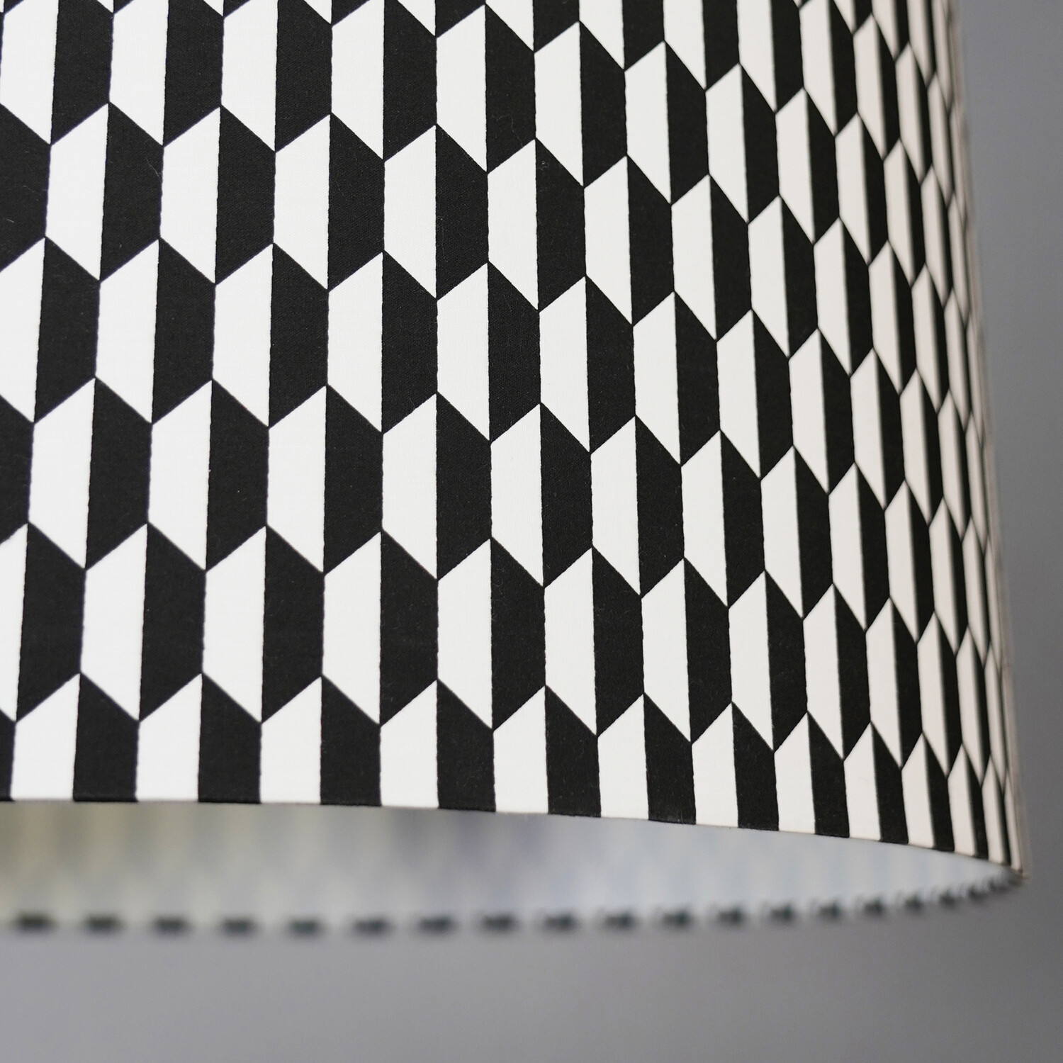 Kavi Geometric Shade Black and White Image 4
