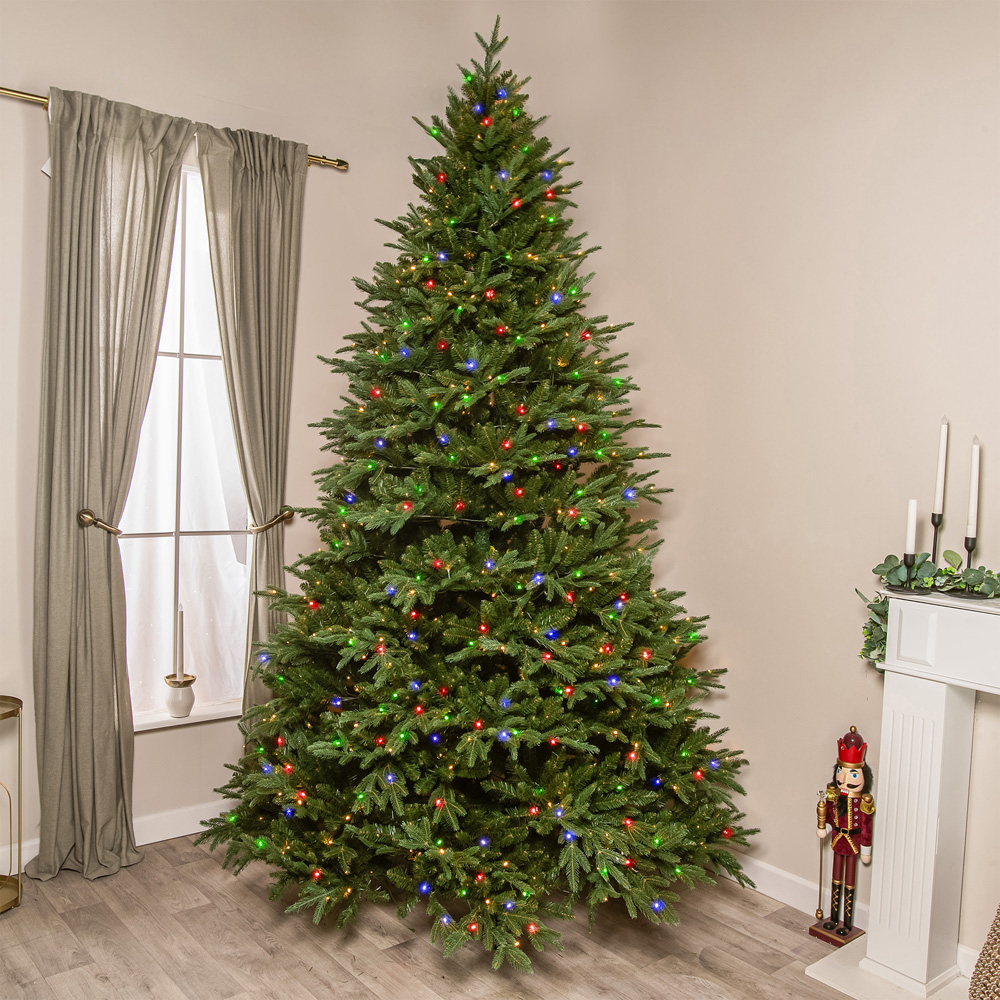The Christmas Centre Winchester Multicolour LED Pre-Lit Fir Artificial Xmas Tree 7.5ft Image 2