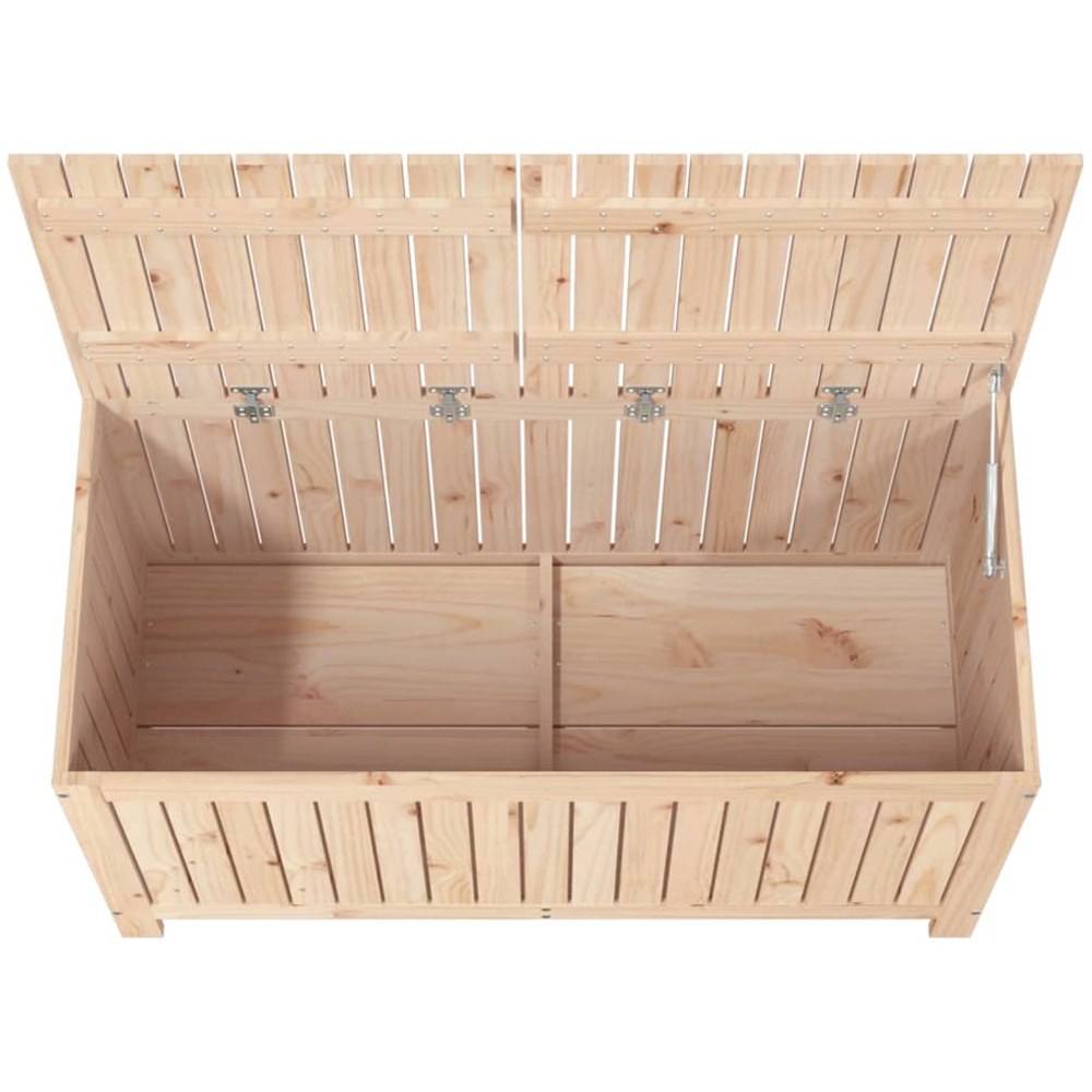 vidaXL 64 x 121 x 55cm Brown Pine Wood Garden Storage Box Image 7