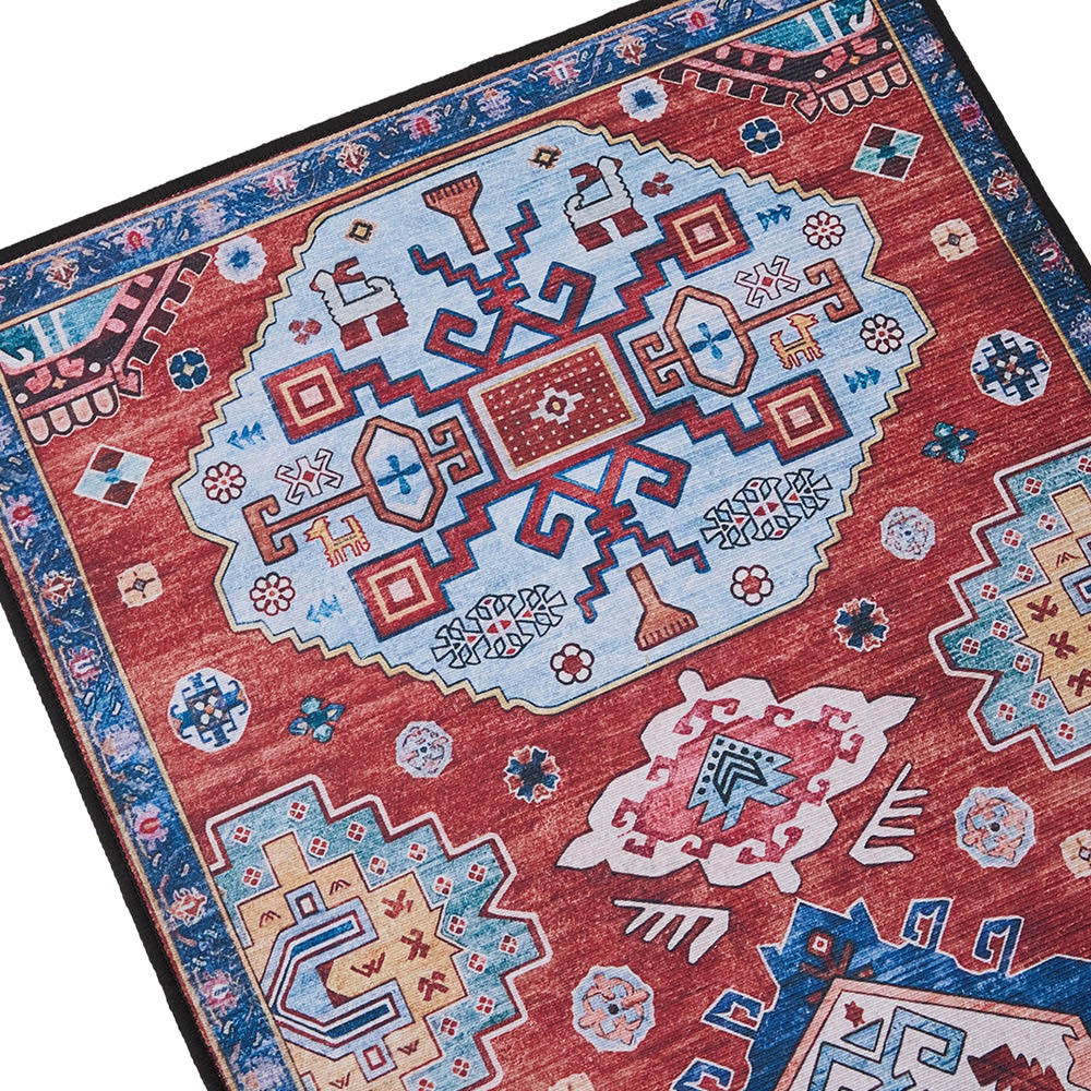Living and Home Bohemian Eclectic Geometric Non-Slip Runner Rug 240 x 60cm Image 3
