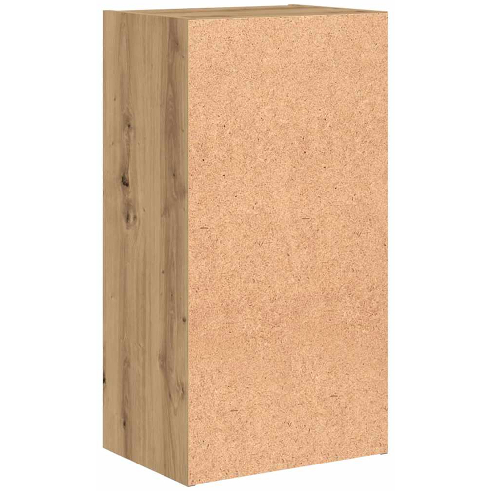 vidaXL 2 Shelf Artisian Oak Bookcase Image 7