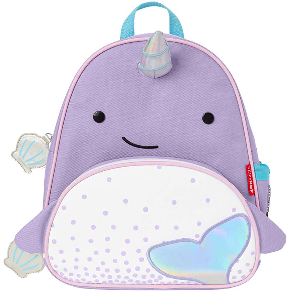 Skip Hop Zoo Kids Narwhal Backpack and Bottle Set Image 2