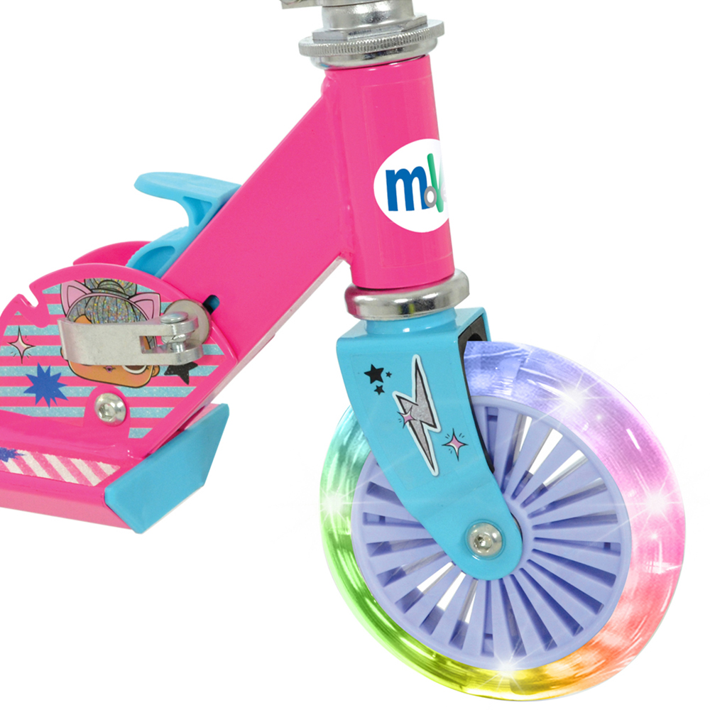 LOL Surprise Foldable Height Adjustable Kids Inline Scooter with Light Up Wheels Image 8