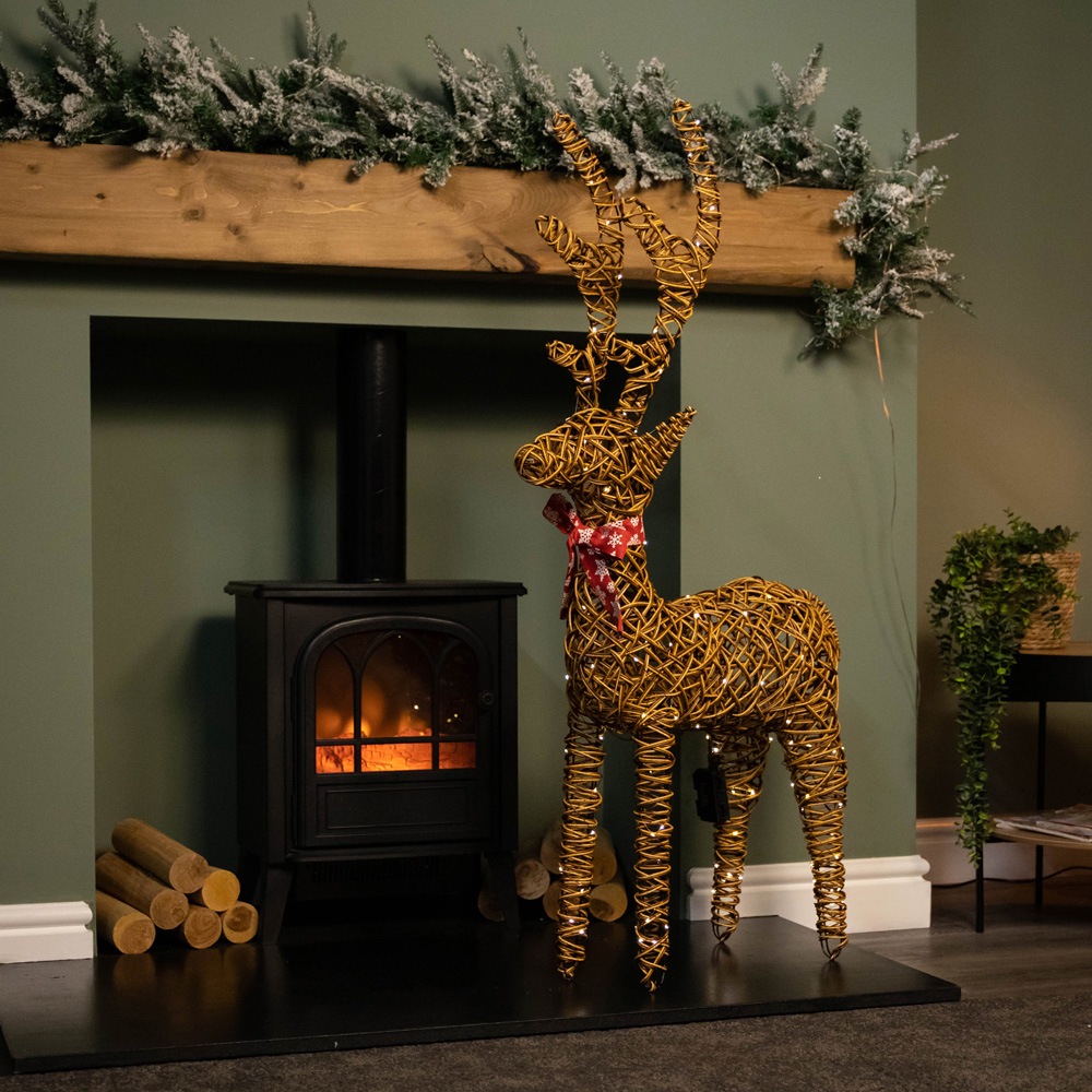 Samuel Alexander Brown Reindeer Warm White LED Christmas Decoration Image 7