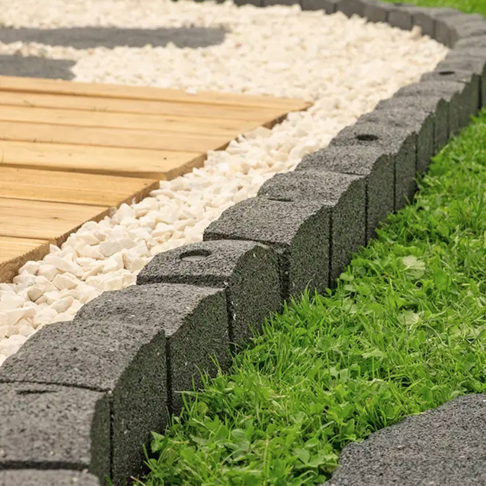 Oseasons Roman Stone Grey Eco Garden Border 4 Pack Image 2