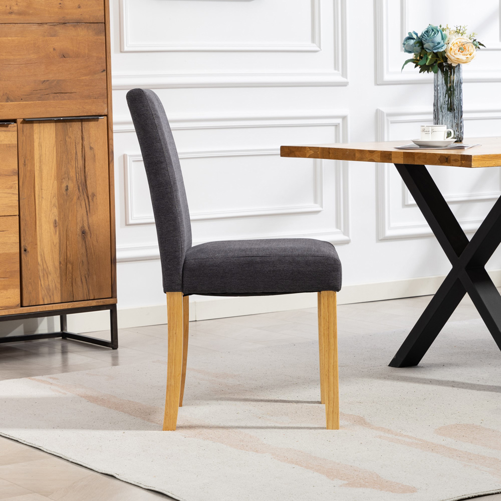 Artemis Home Almont Set of 2 Charcoal High Back Dining Chairs Image 5