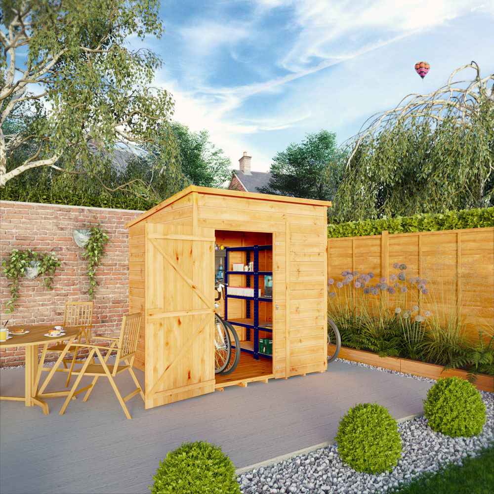 Mercia Woodsman 6 x 6ft Shiplap Pent Shed Image 7