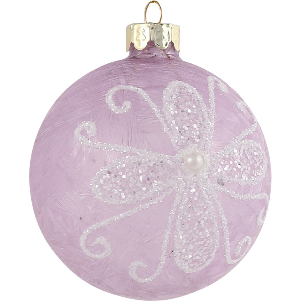 Frosted Purple Pearl Bauble - Purple Image 3