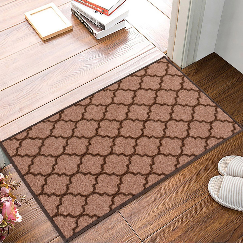 Smart Living Trellis Beige and Brown Gel Back Non-Slip Mat 80 x 300cm Image 3