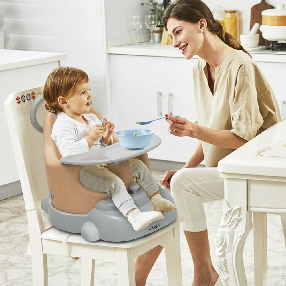 Costway Yellow 6 in 1 Baby Walker Training Set Image 2