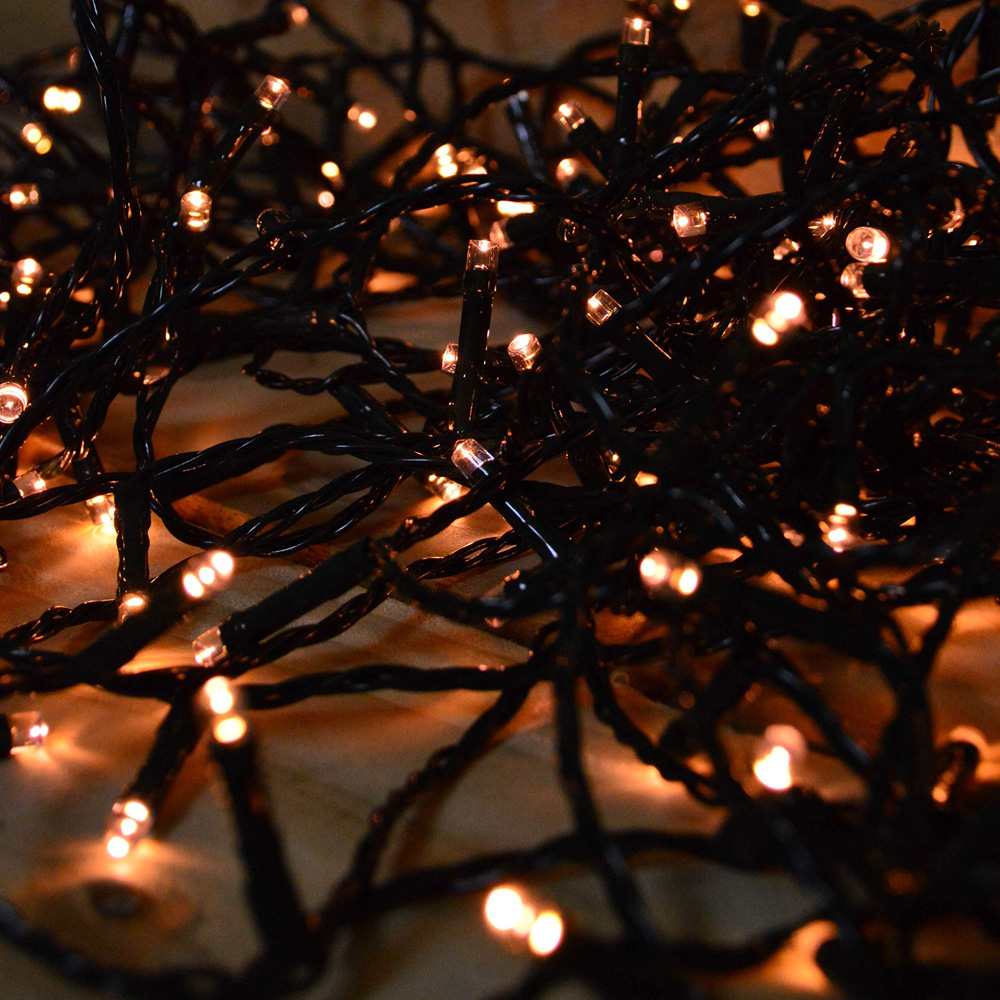 Premier TimeLights 50 Vintage Gold LED Multi-Function Green Cable String Light 5m Image 6