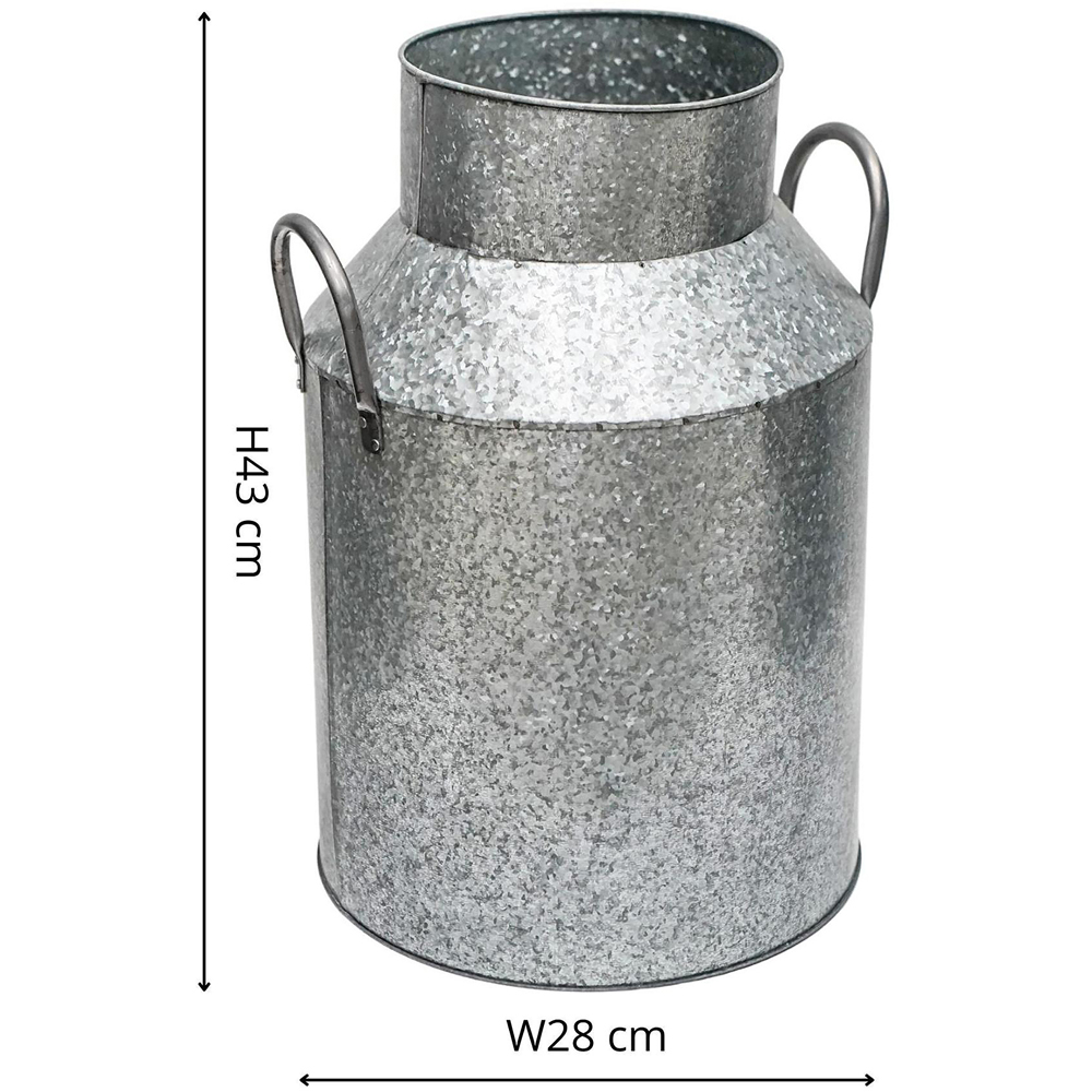 Ivyline Galvanised Milk Churn 42cm Image 7