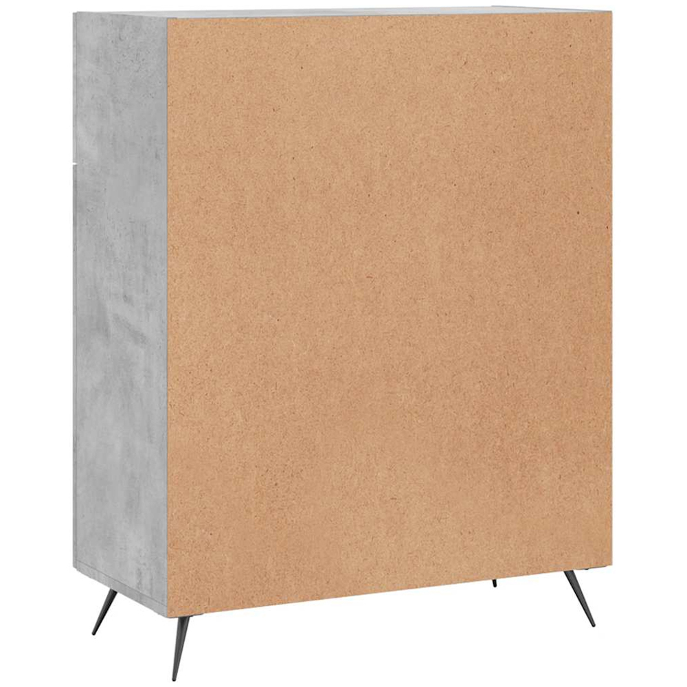 vidaXL 2 Door 2 Drawer Concrete Grey Sideboard Image 8