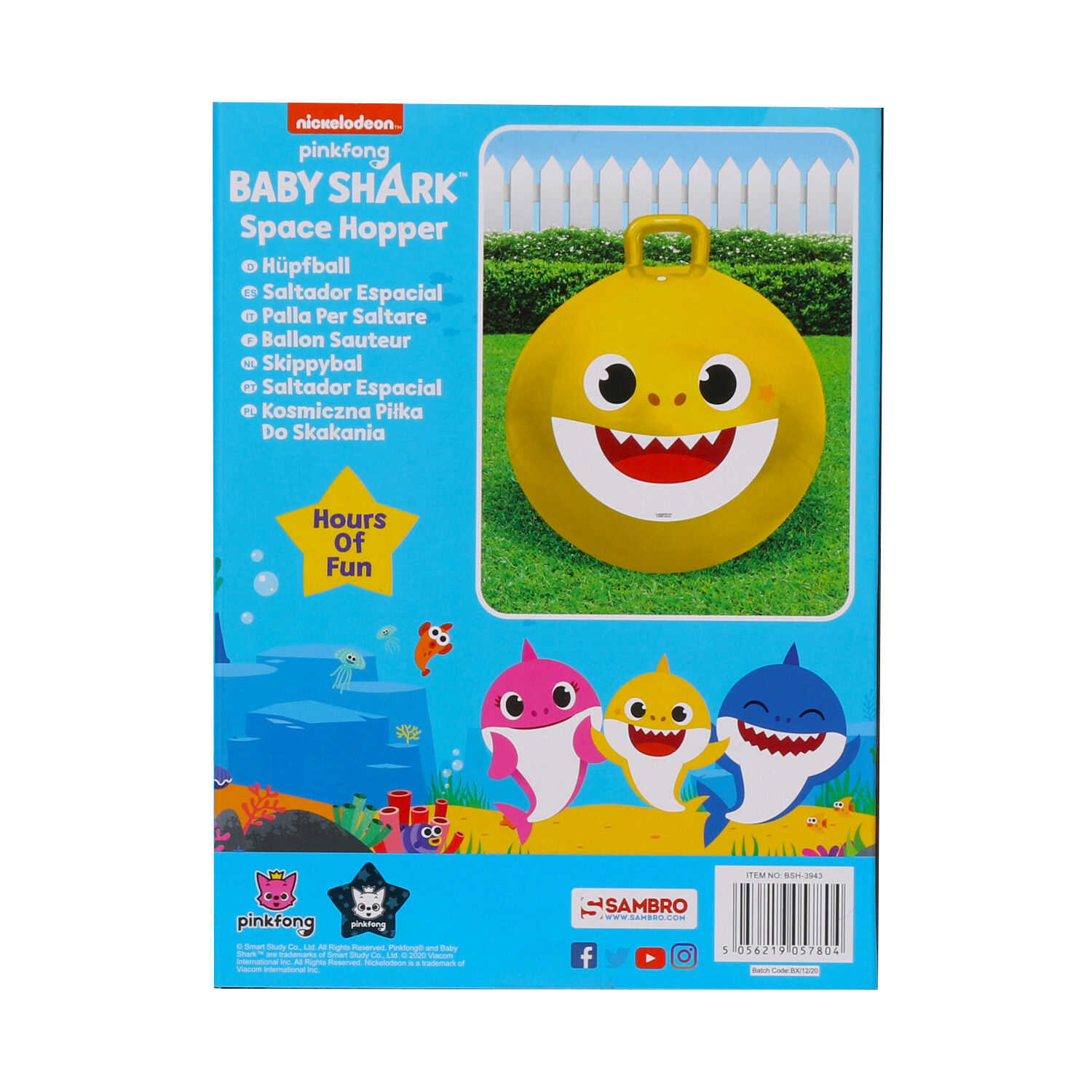 Baby Shark Space Hopper Image 2