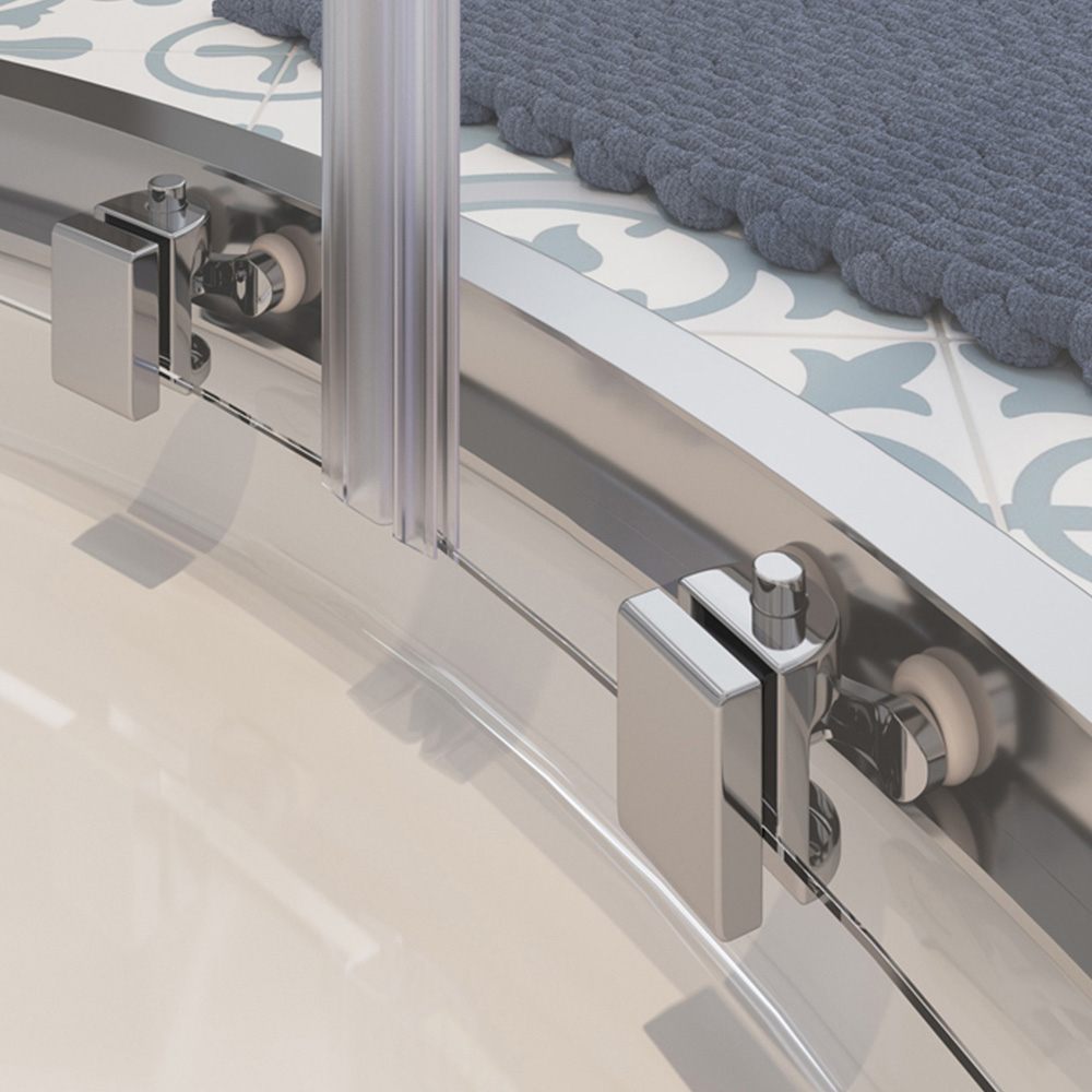 Bathstore Atlantis 2 Door Chrome Quadrant Shower Enclosure 900mm Image 5