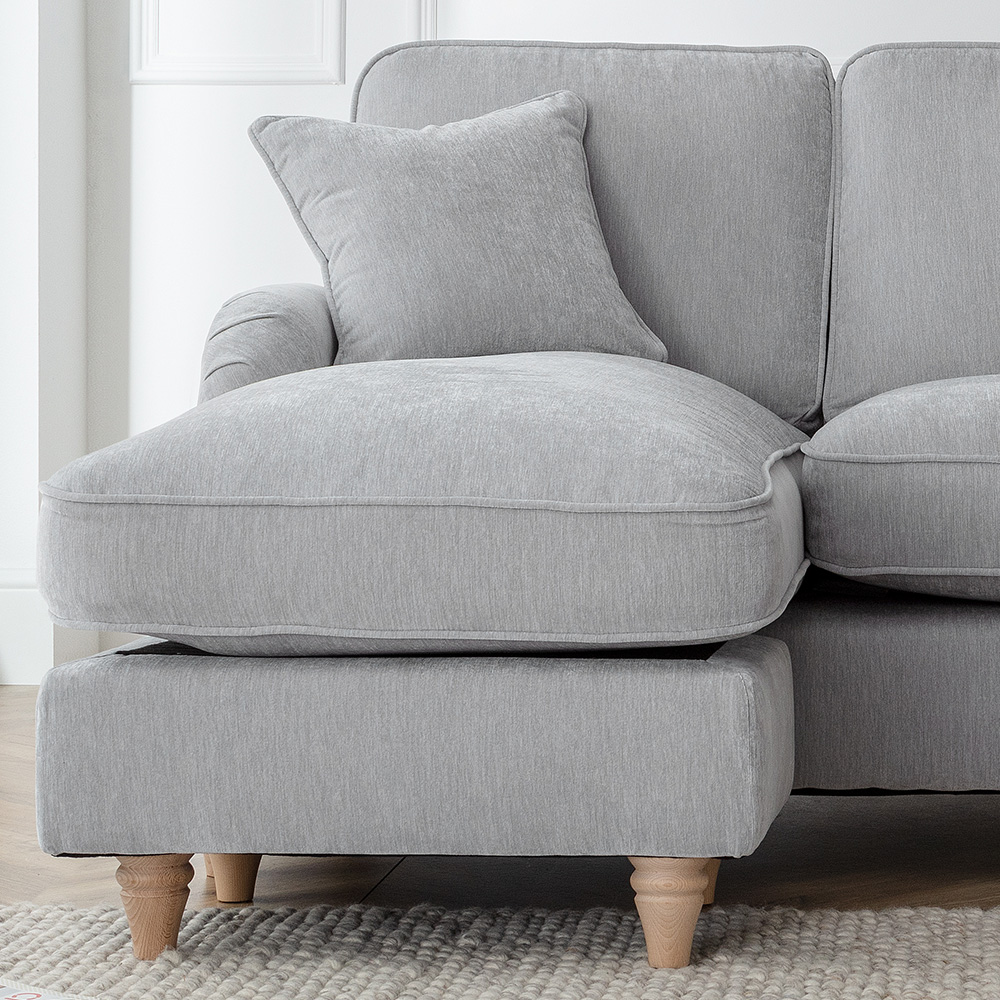 The Vienna 3 Seater Ice Left Hand Chaise Sofa Image 2