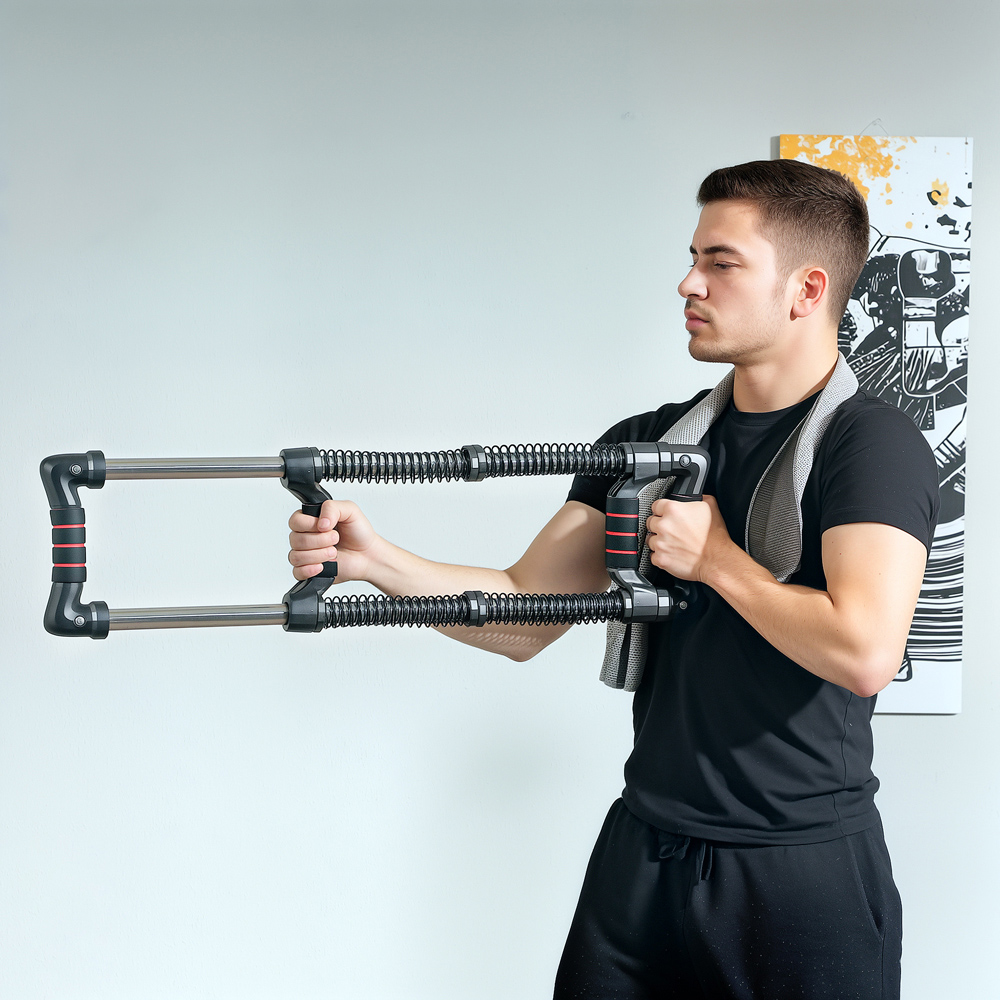 SPORTNOW Chest Expander with Adjustable Resistance 10-50kg Image 8