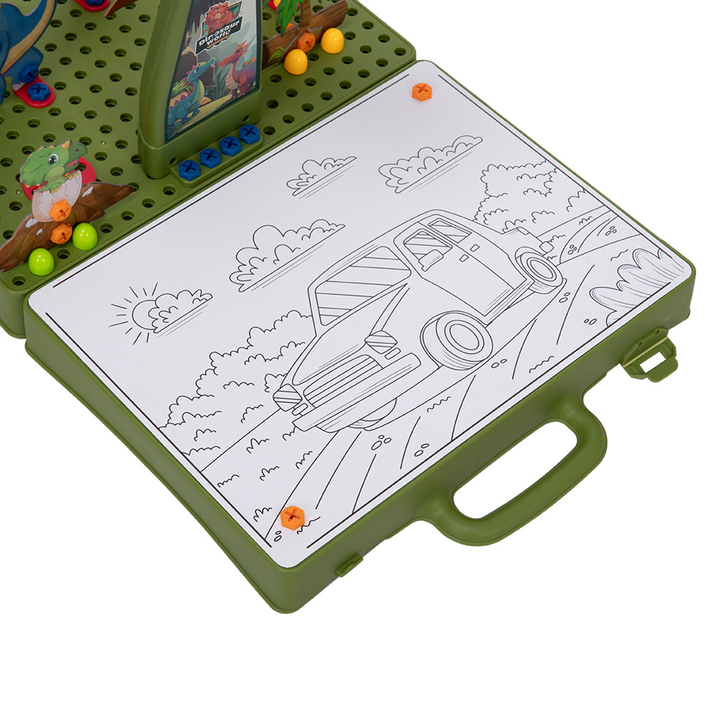H&O Direct Kids Dinosaur Drawing Projector Puzzle Box with Tools Image 5