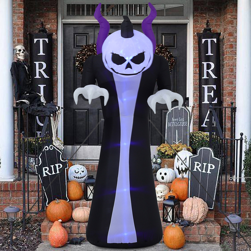 Living and Home Halloween Inflatable Outdoor Ghost with Raising Hands and LED Lights 315cm Image 2