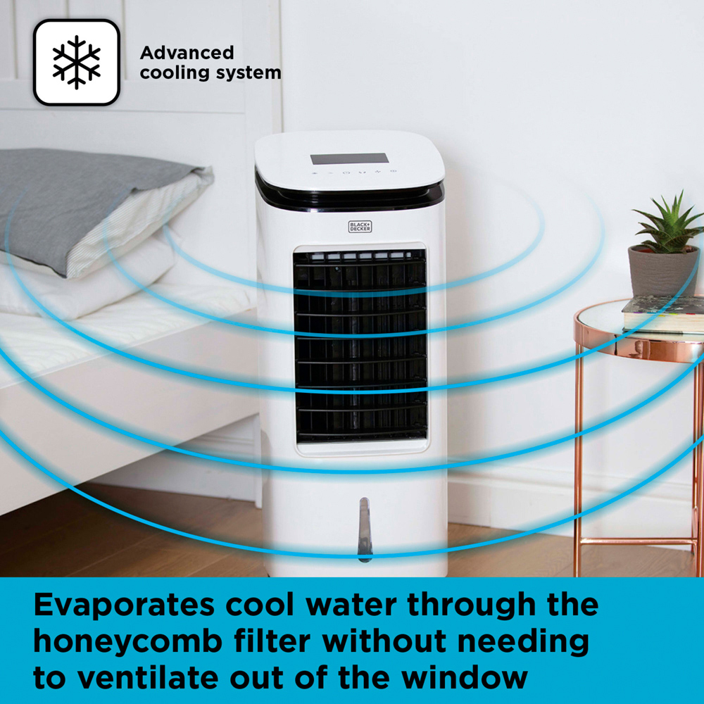 BLACK+DECKER 2 in 1 White Digital Air Cooler 7L Image 6