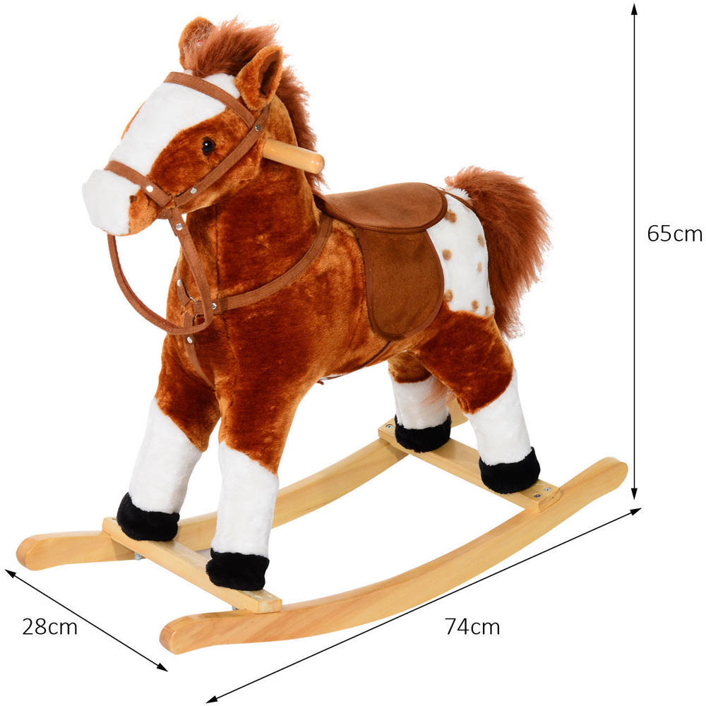 Tommy Toys Rocking Horse Pony Toddler Ride On Brown Image 5