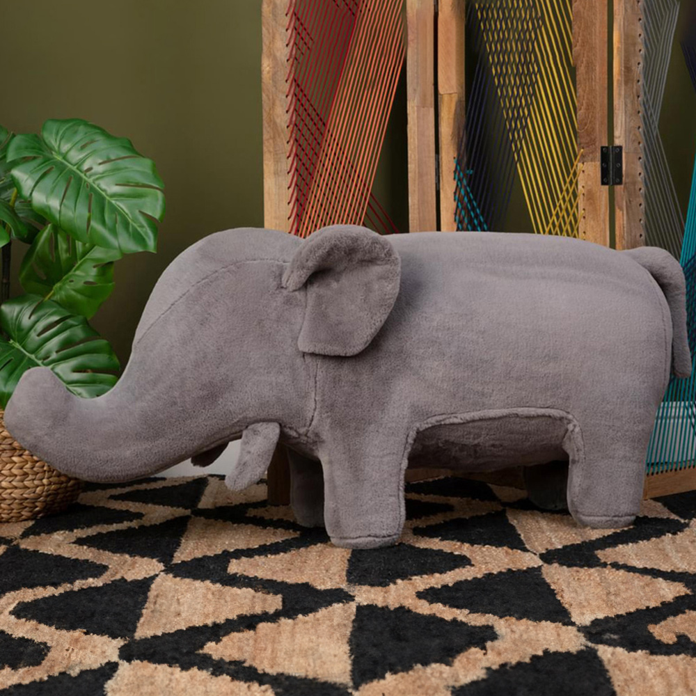Premier Housewares Elephant Grey Animal Chair Image 1