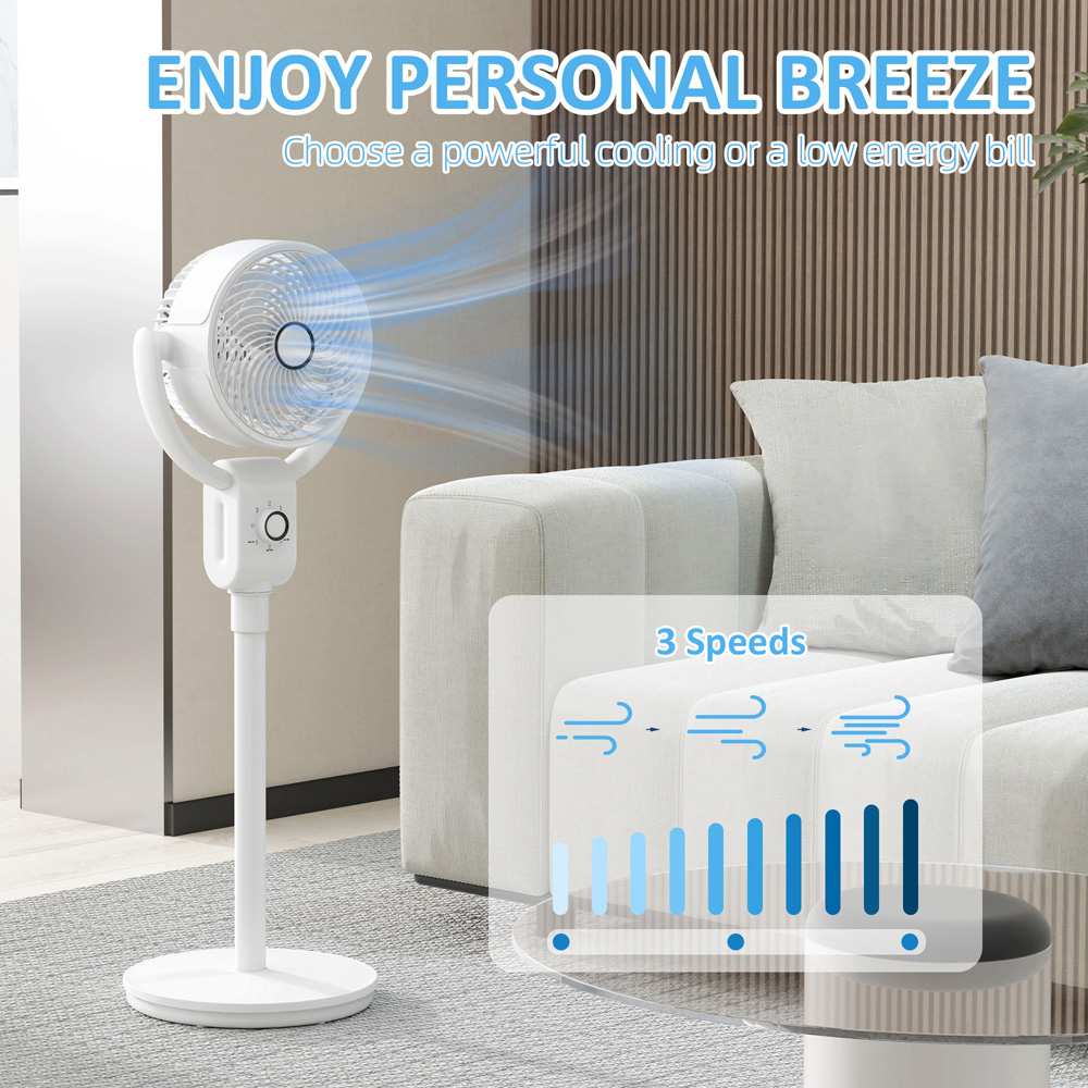 Portland White Oscillation Pedestal Fan 36 inch Image 7