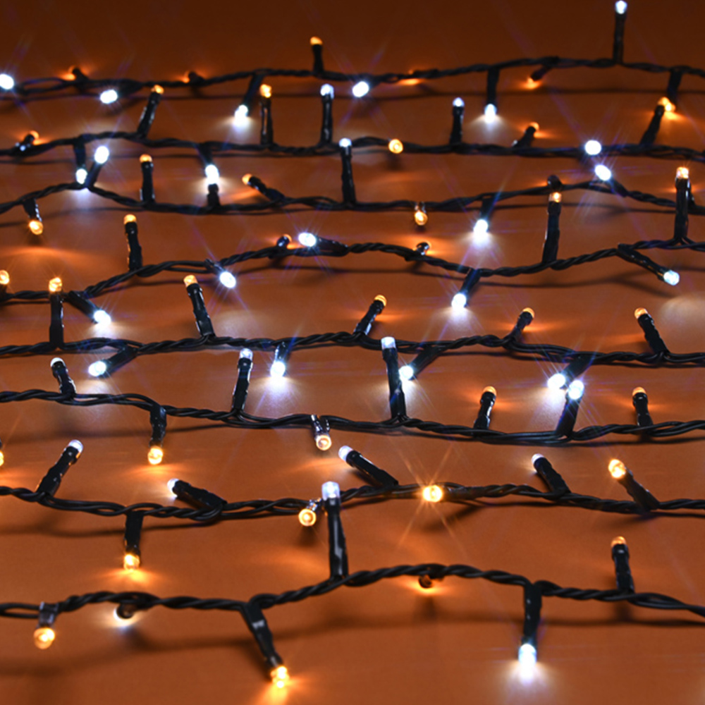 Festive 2000 White and Warm White LED Firefly String Light 49.97m Image 1