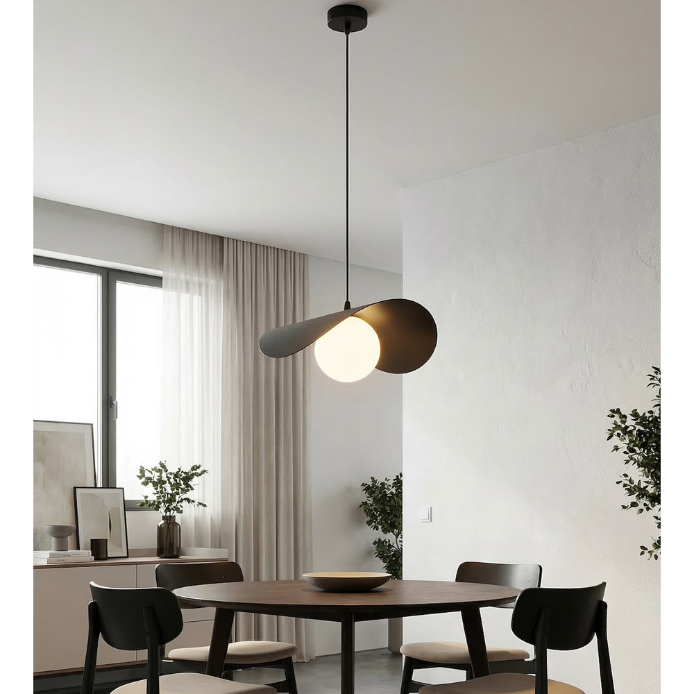 Emibig Ritual Black G9 Medium Ceiling Pendant Light Image 6