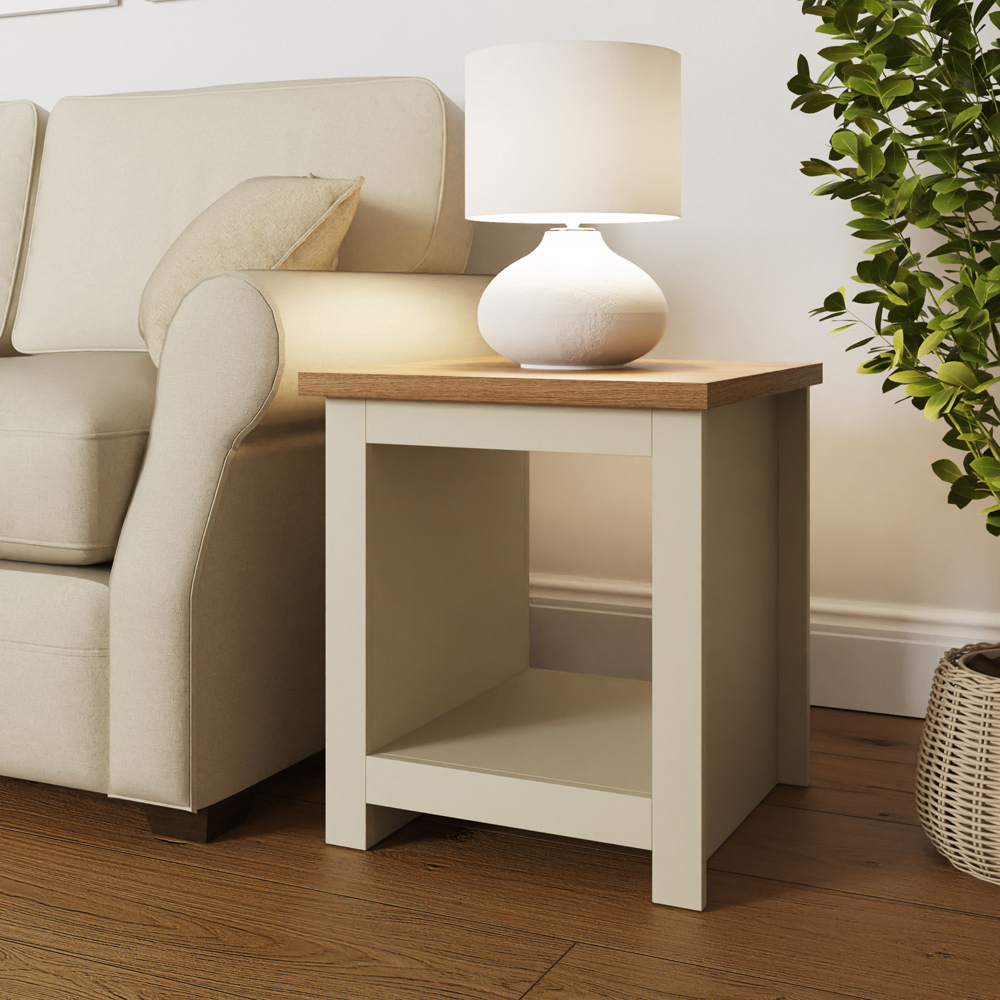 GFW Lancaster Cream Side Table Image 6