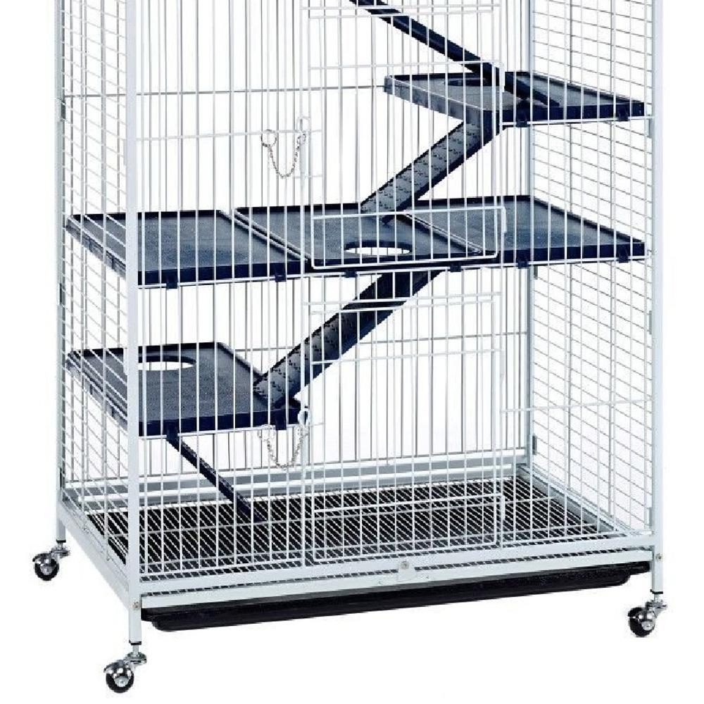 Little Friends Blenheim Extra Tall White Rat Cage with Accessories Image 3