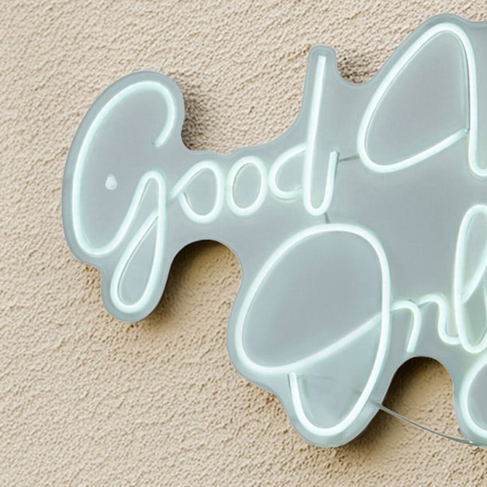 Good Vibes Neon Light Sign - White Image 5