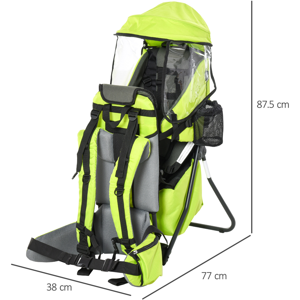 Portland Green Hiking Baby Backpack Carrier Image 3